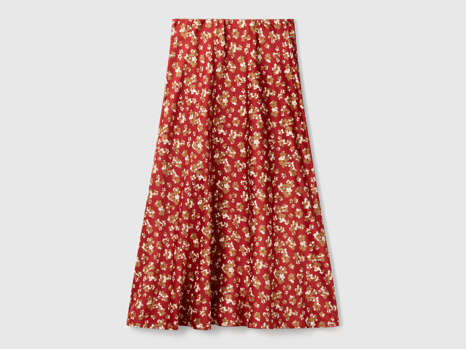 Floral skirt da donna rosso | Benetton Outlet