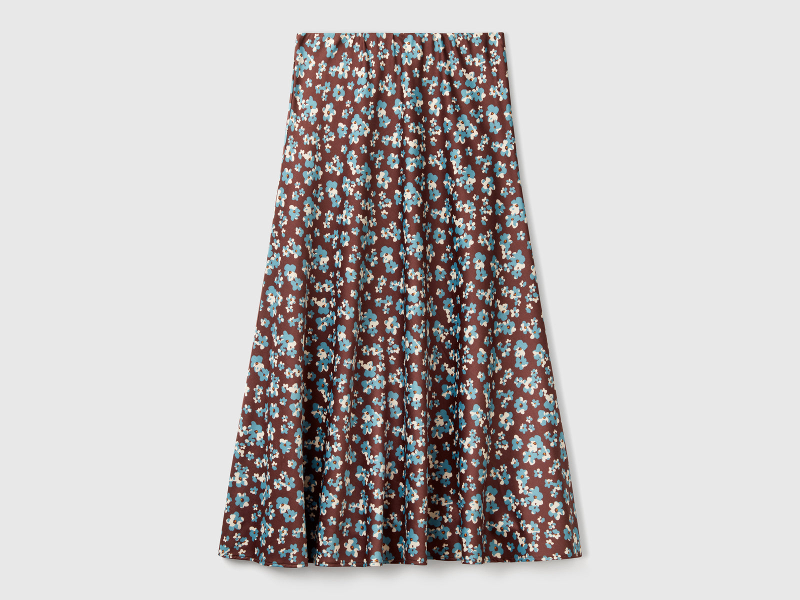 Floral skirt da donna marrone | Benetton Outlet