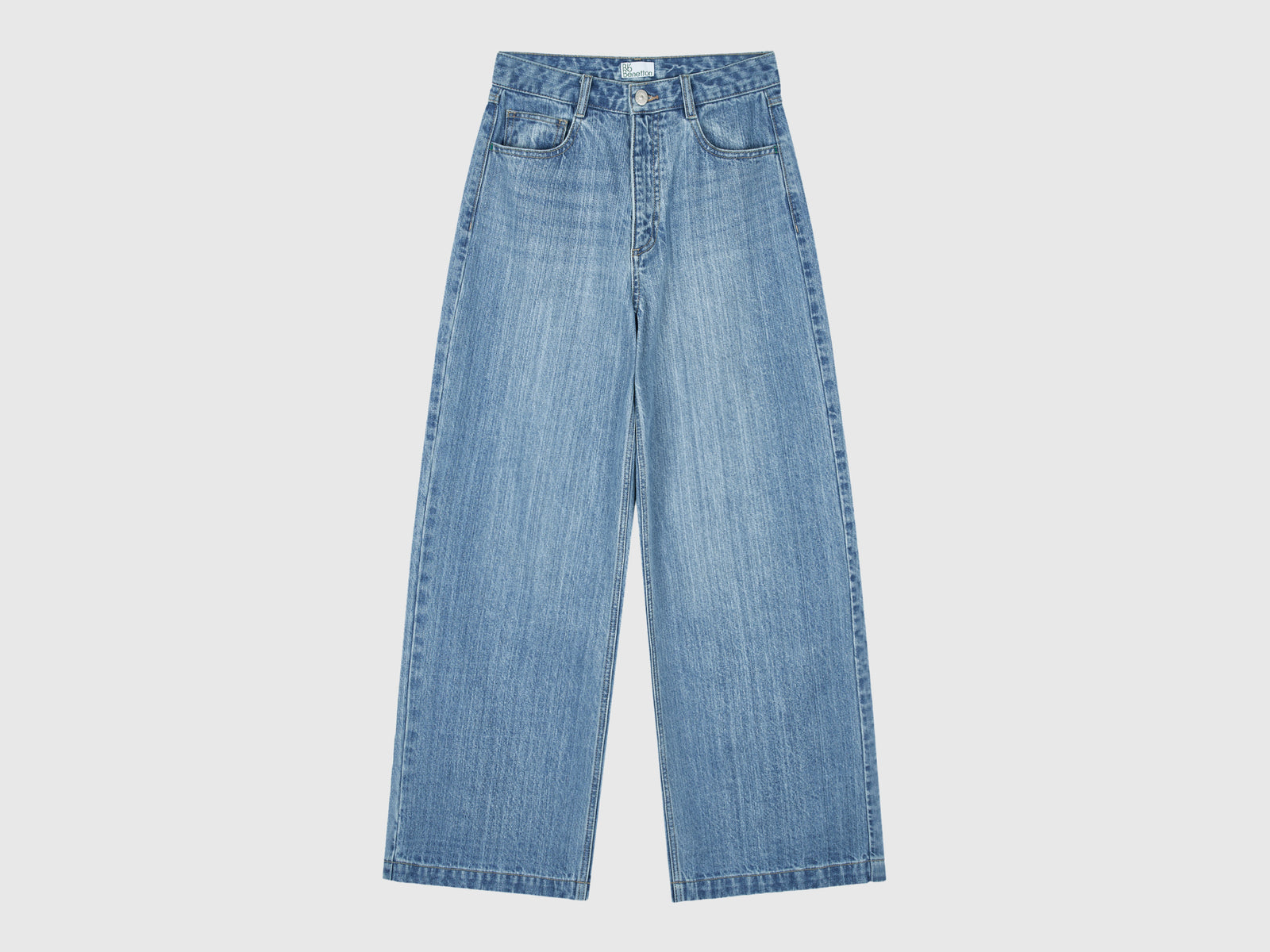 Jeans straight da donna azzurro | Benetton Outlet