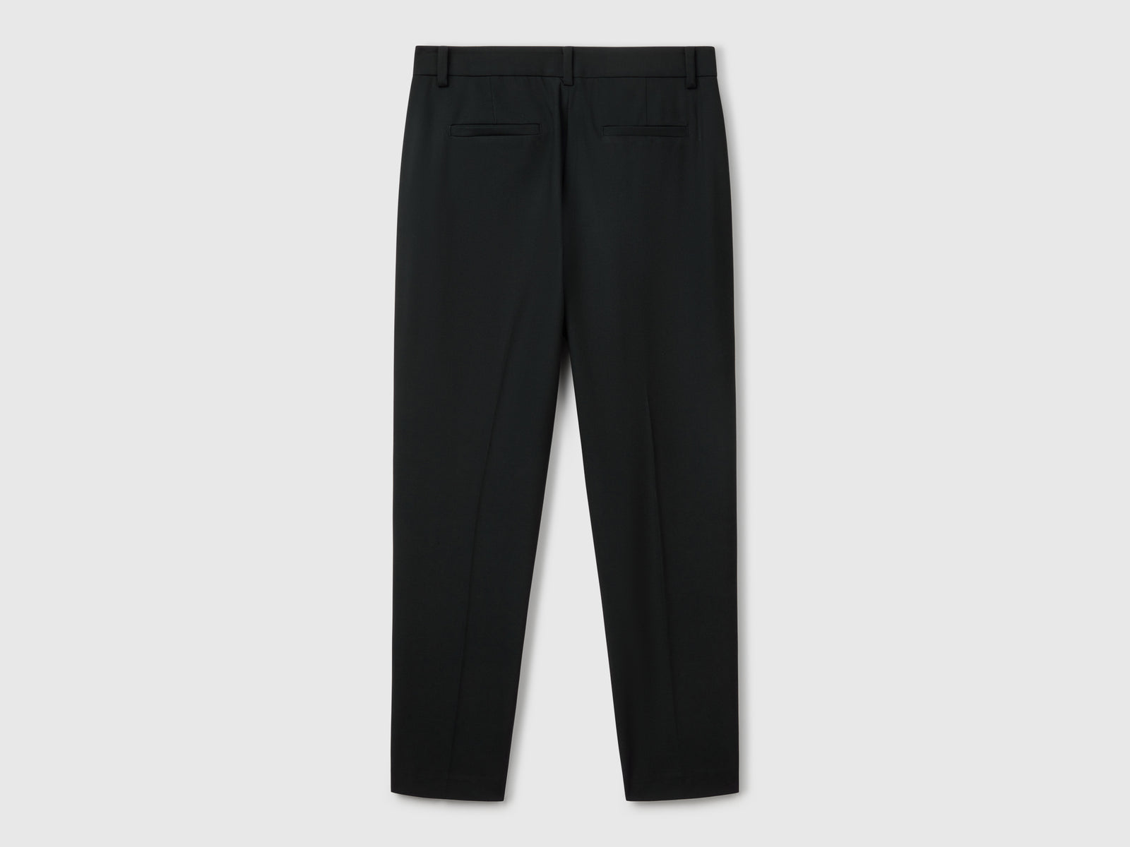 Pantaloni fluidi slim fit da donna nero 2 | Benetton Outlet