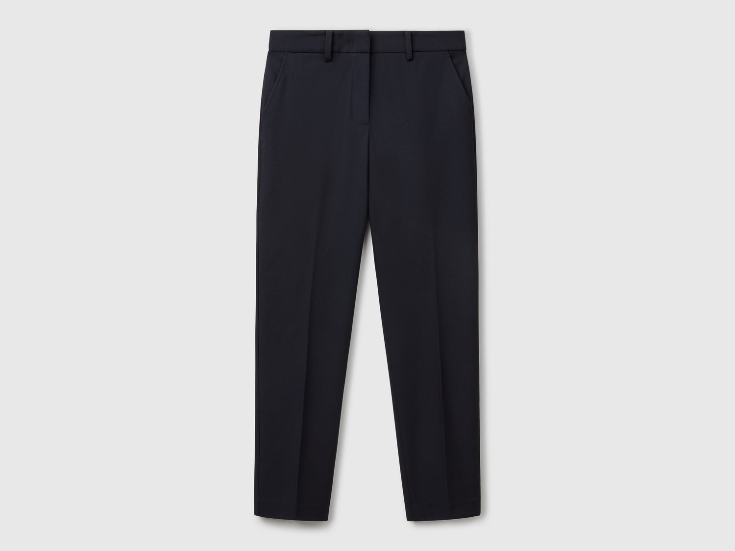 Slim fit fluid trousers da donna blu scuro | Benetton Outlet