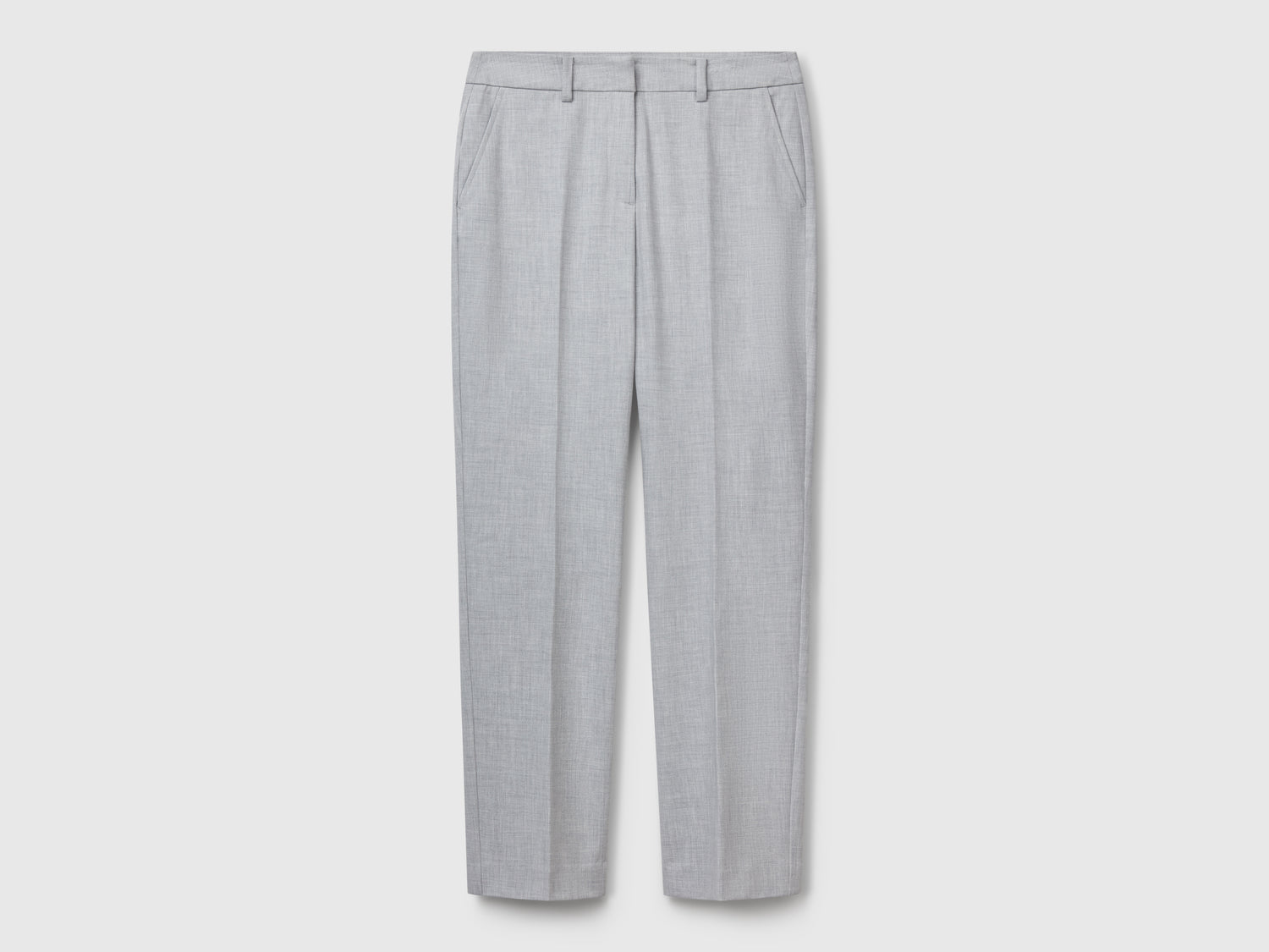 Pantaloni fluidi slim fit da donna grigio | Benetton Outlet
