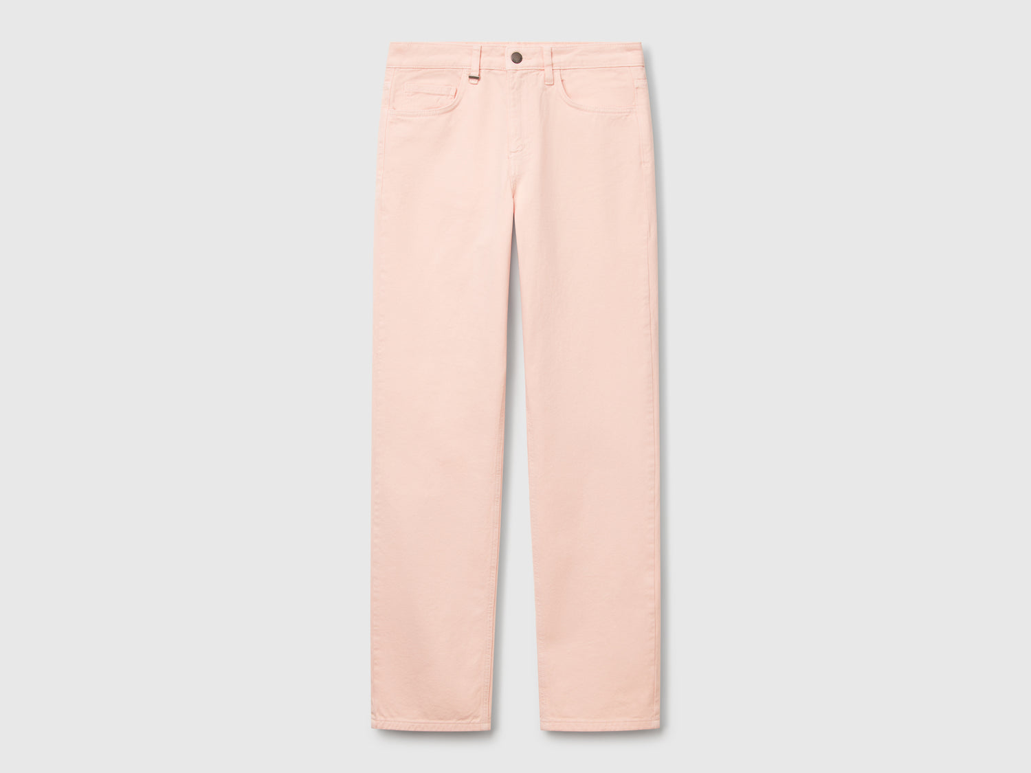 Jeans straight da donna rosa tenue | Benetton Outlet