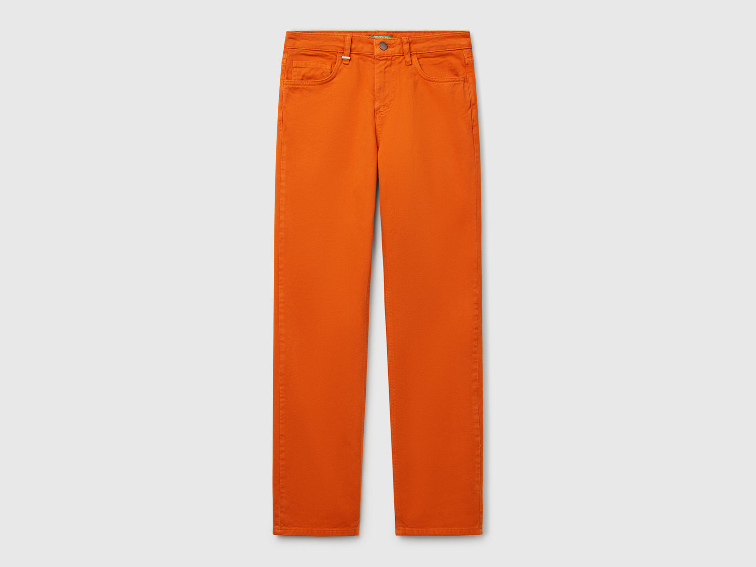 Jeans straight da donna bruciato | Benetton Outlet