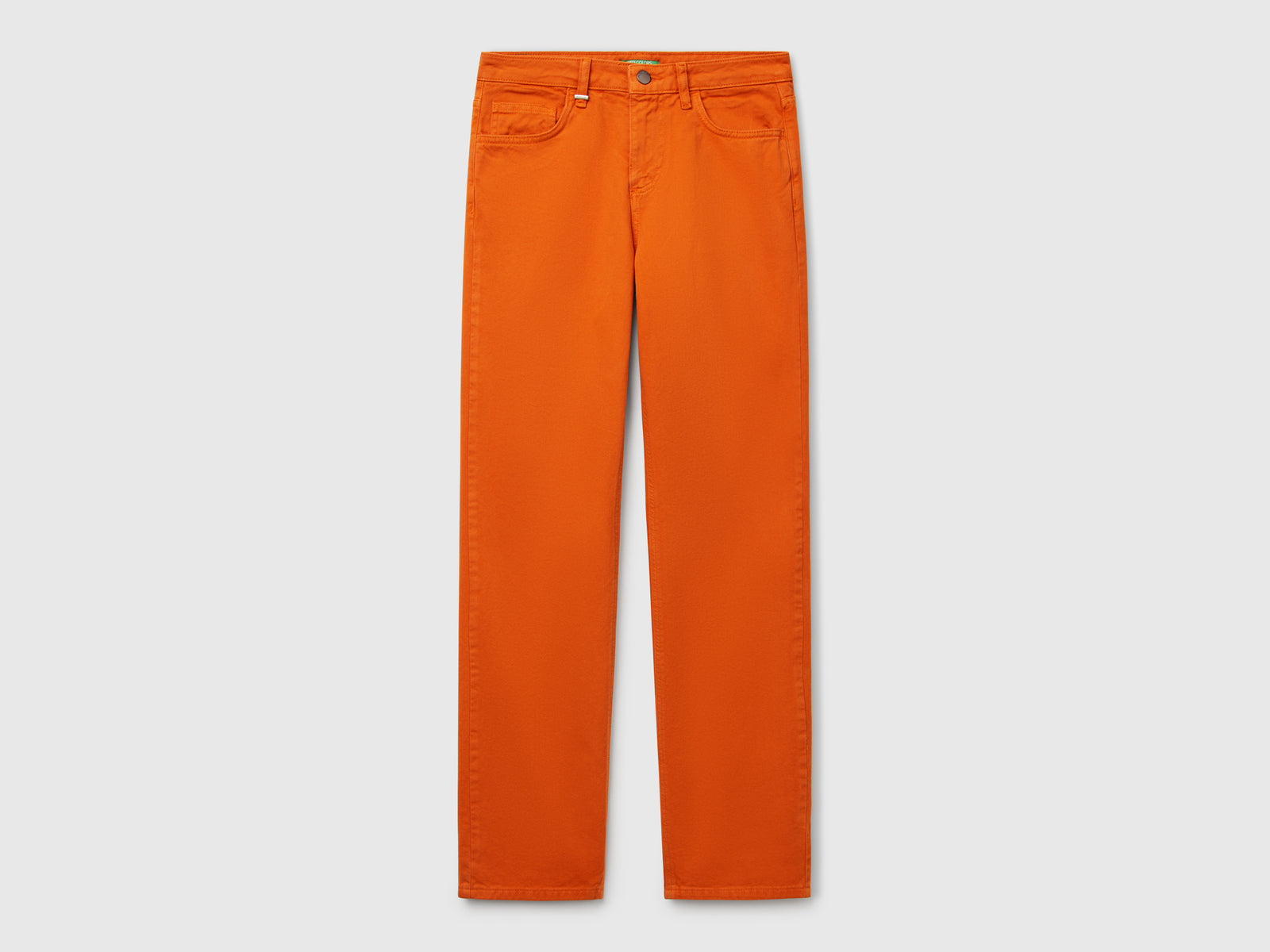 Jeans straight da donna bruciato | Benetton Outlet