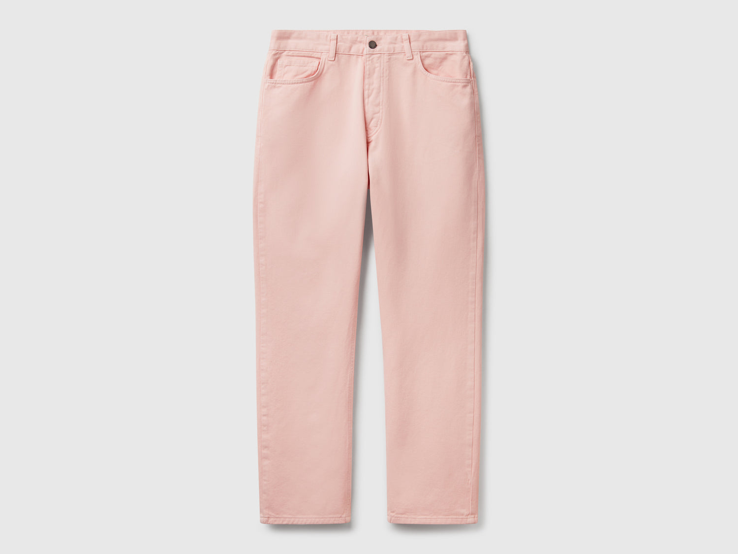 Jeans regular fit da uomo rosa tenue | Benetton Outlet