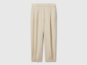 Pantaloni fluidi con pinces