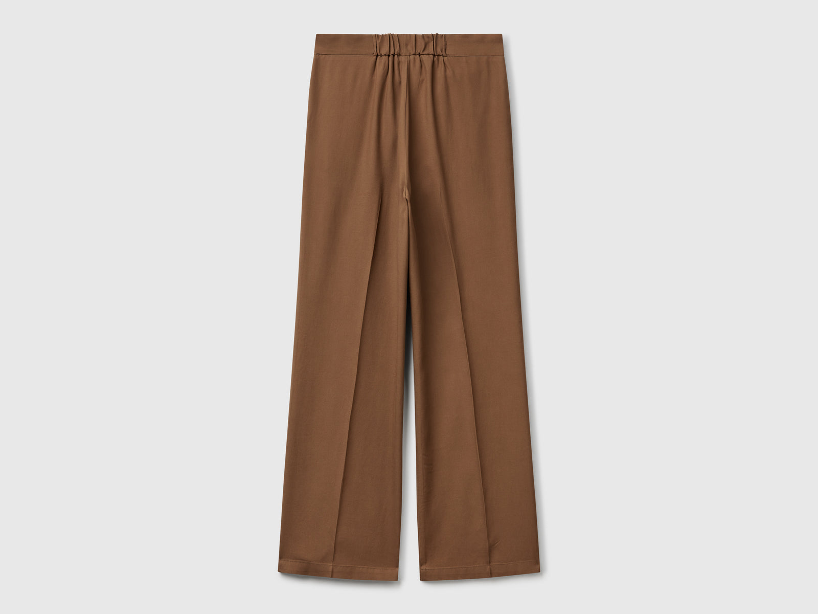 Pure lyocell trousers da donna marrone 2 | Benetton Outlet