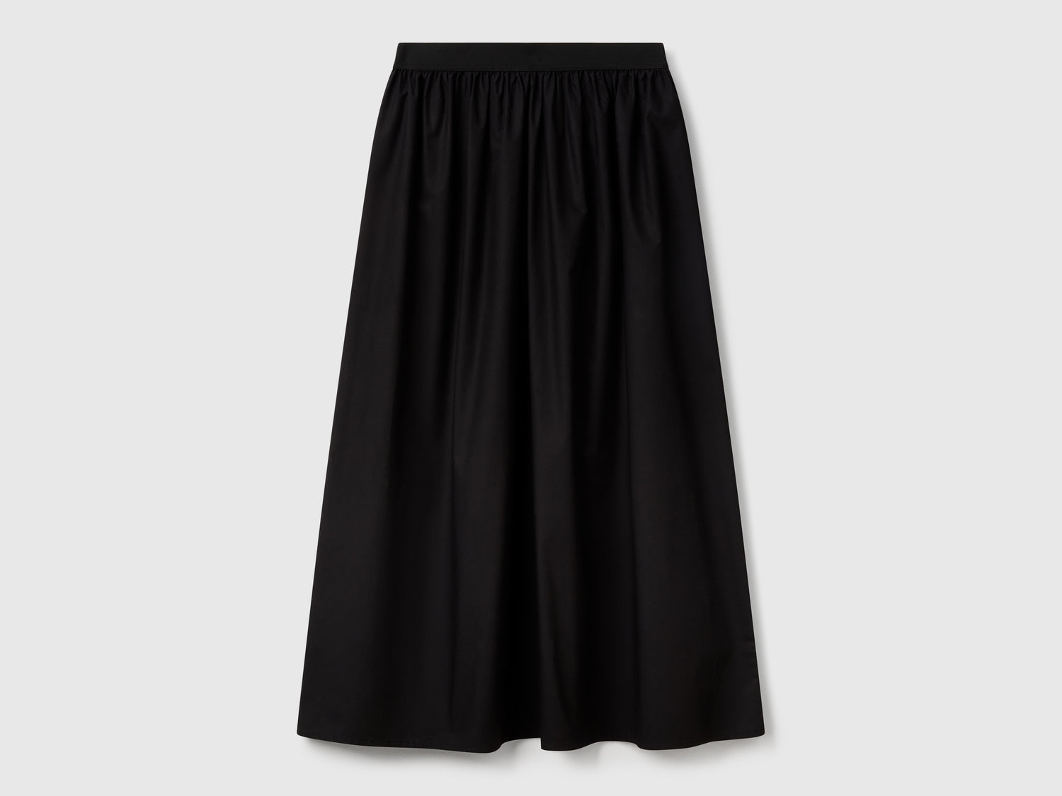 Gonna midi da donna nero | Benetton Outlet