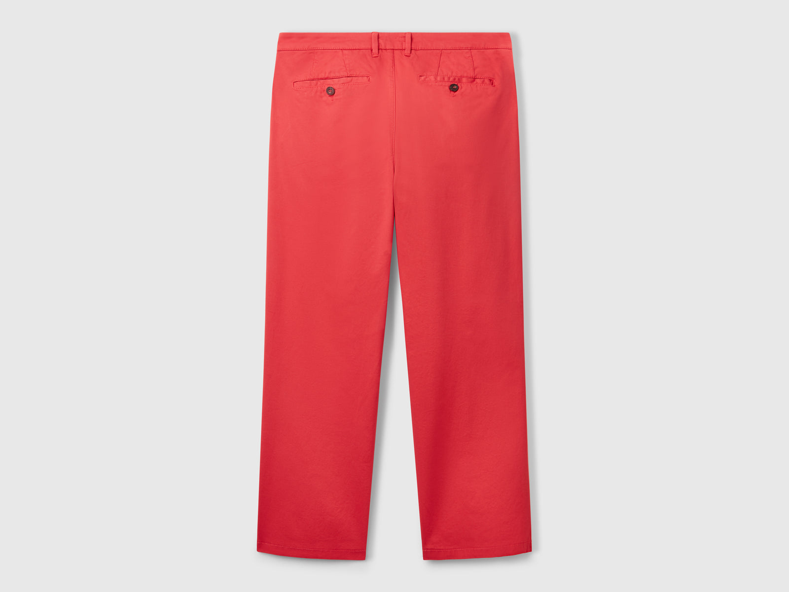 Chino straight fit da uomo rosso mattone 2 | Benetton Outlet