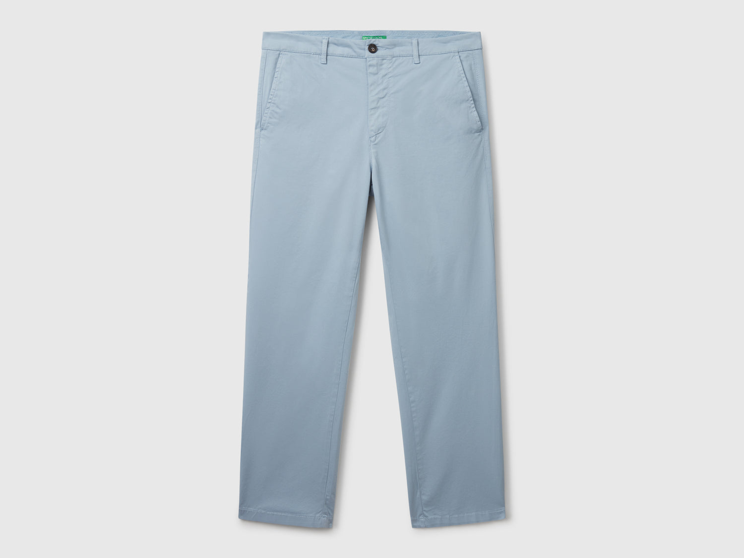Chino straight fit da uomo azzurro | Benetton Outlet