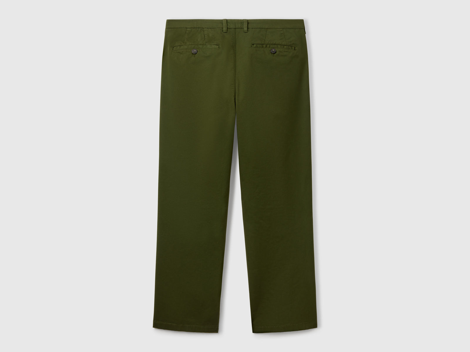 Chino straight fit da uomo verde oliva 2 | Benetton Outlet