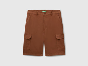 Shorts cargo in misto cotone