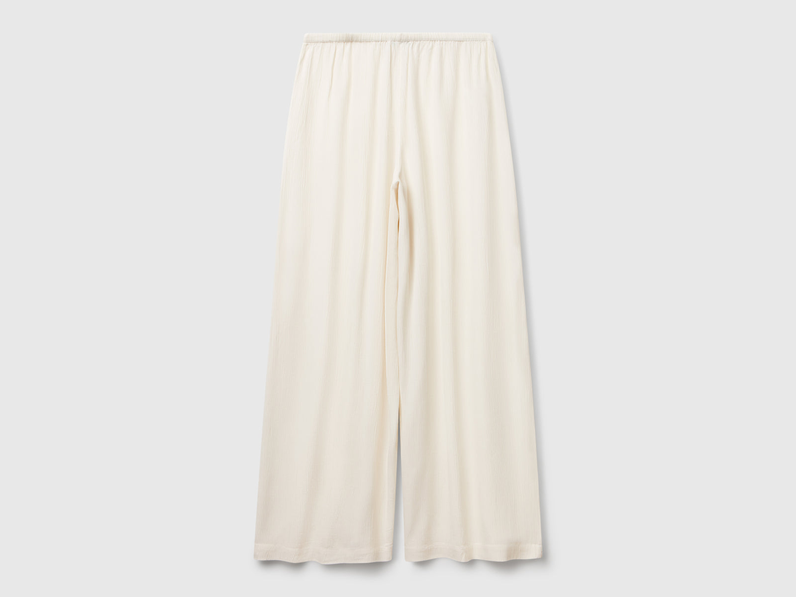 Wide flowing trousers da donna bianco panna 2 | Benetton Outlet