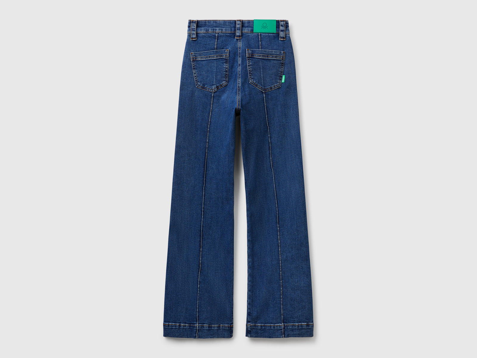 Jeans flare fit a vita alta da donna blu 2 | Benetton Outlet
