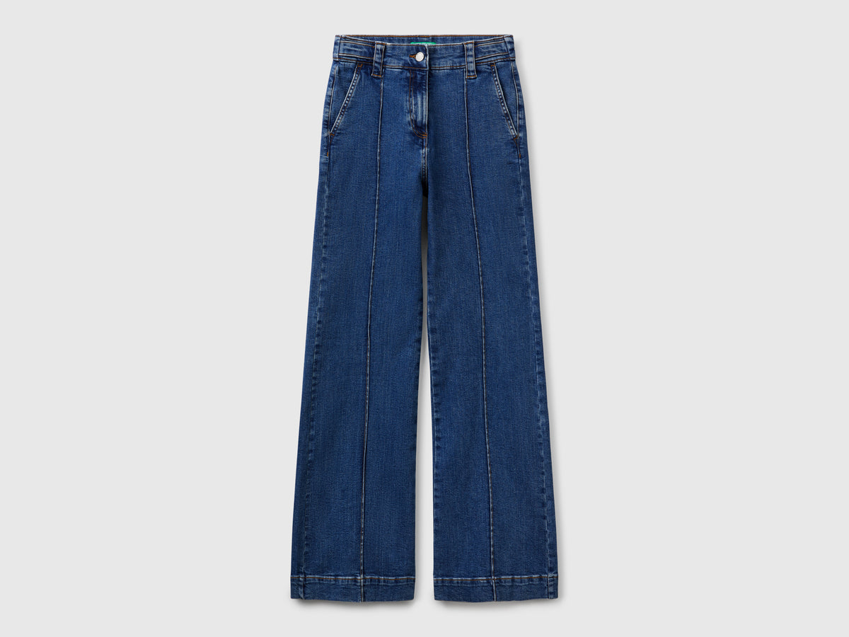 Jeans flare fit a vita alta