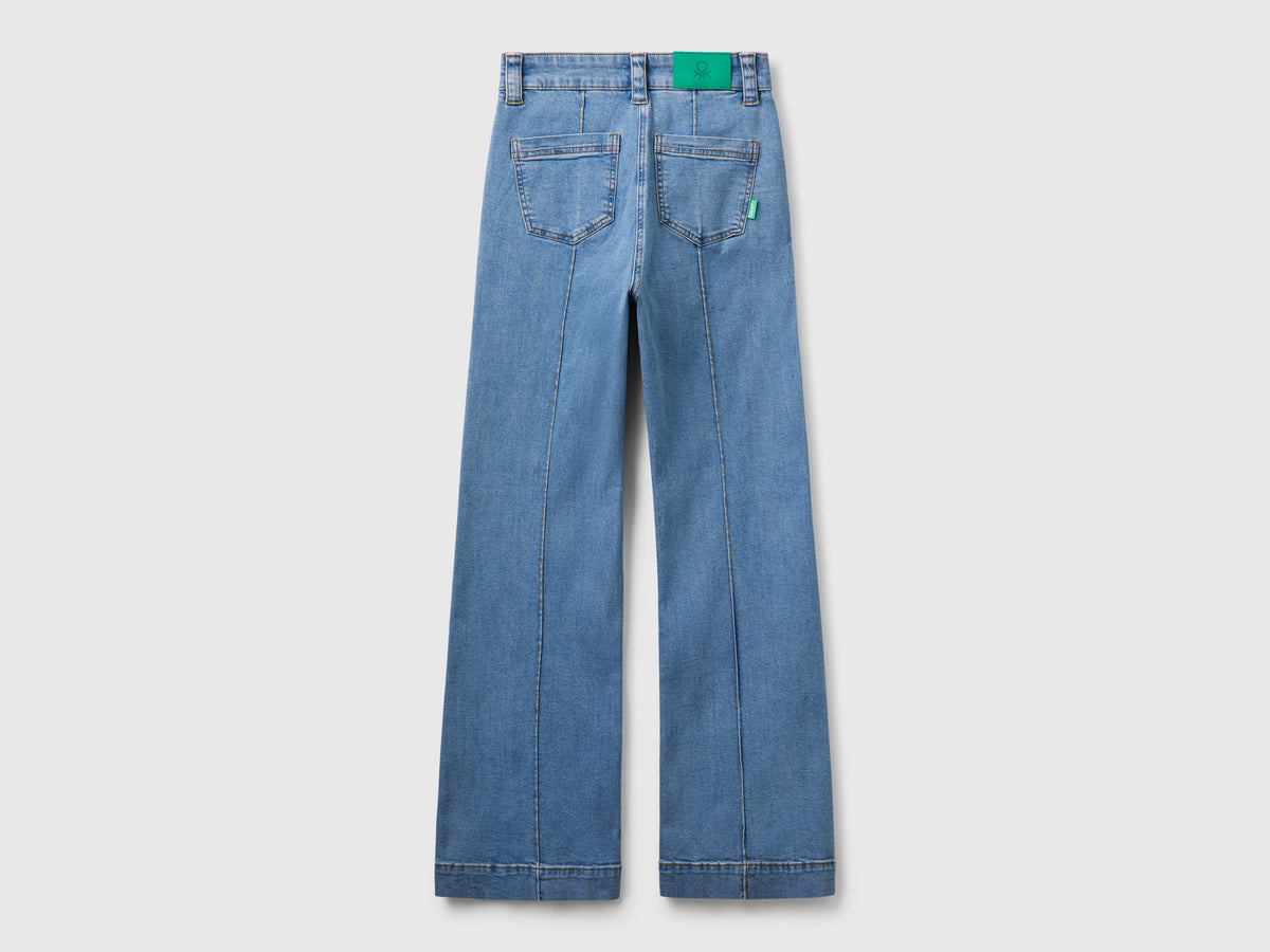 Jeans flare fit a vita alta
