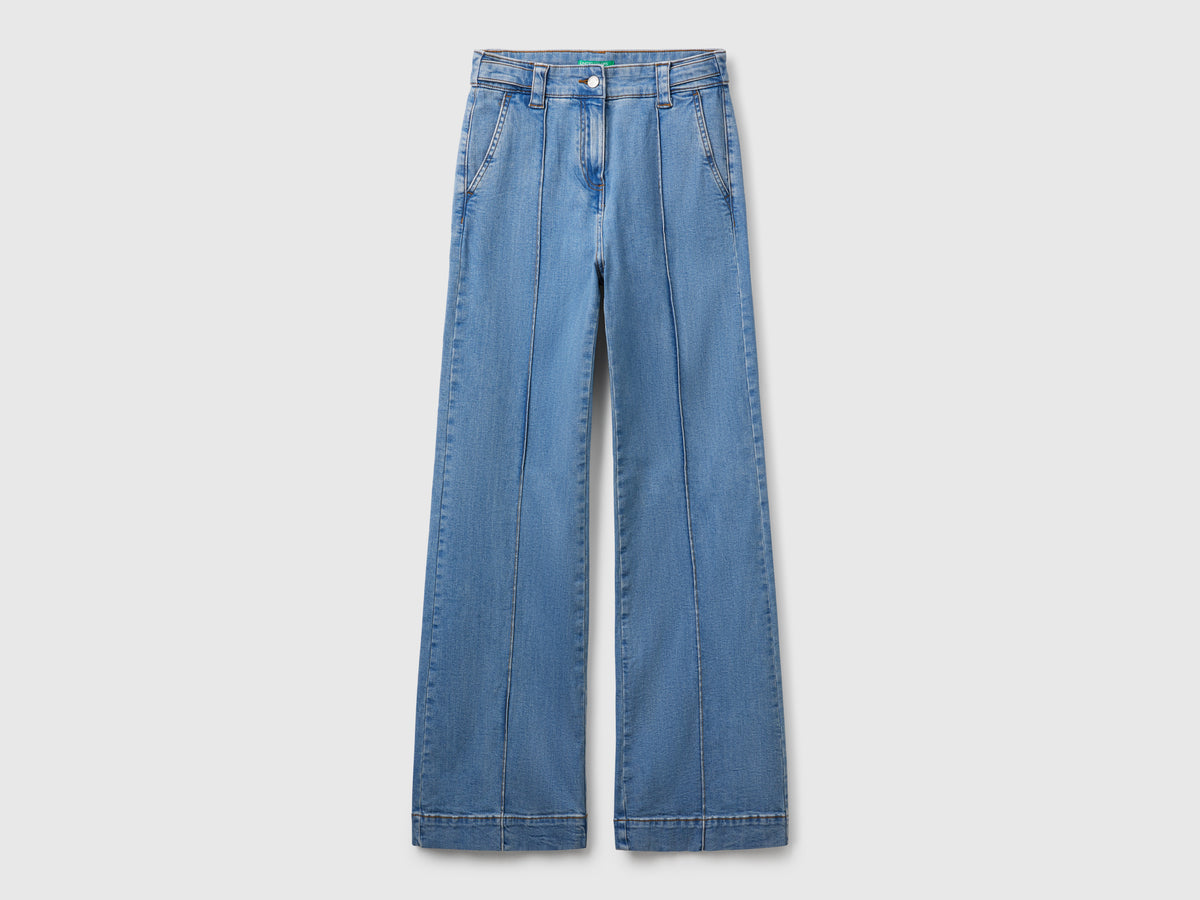 Jeans flare fit a vita alta