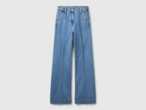 Jeans flare fit a vita alta