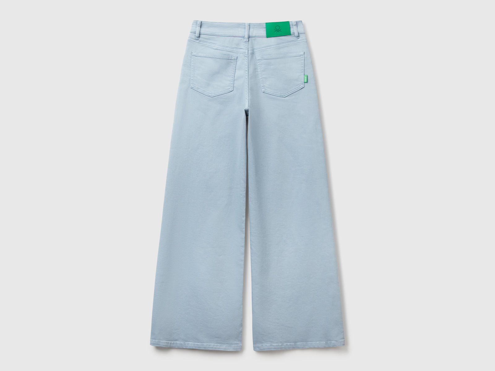 Pantaloni wide fit da donna azzurro 2 | Benetton Outlet