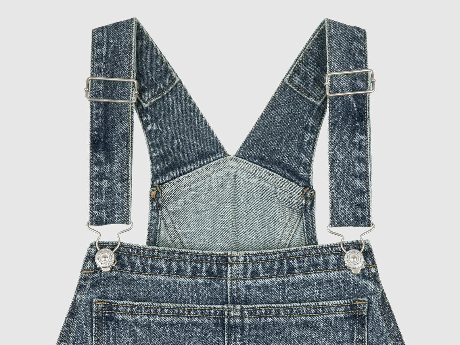 Salopette di jeans da donna blu 3 | Benetton Outlet
