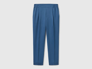 Pantaloni fluidi con risvolto