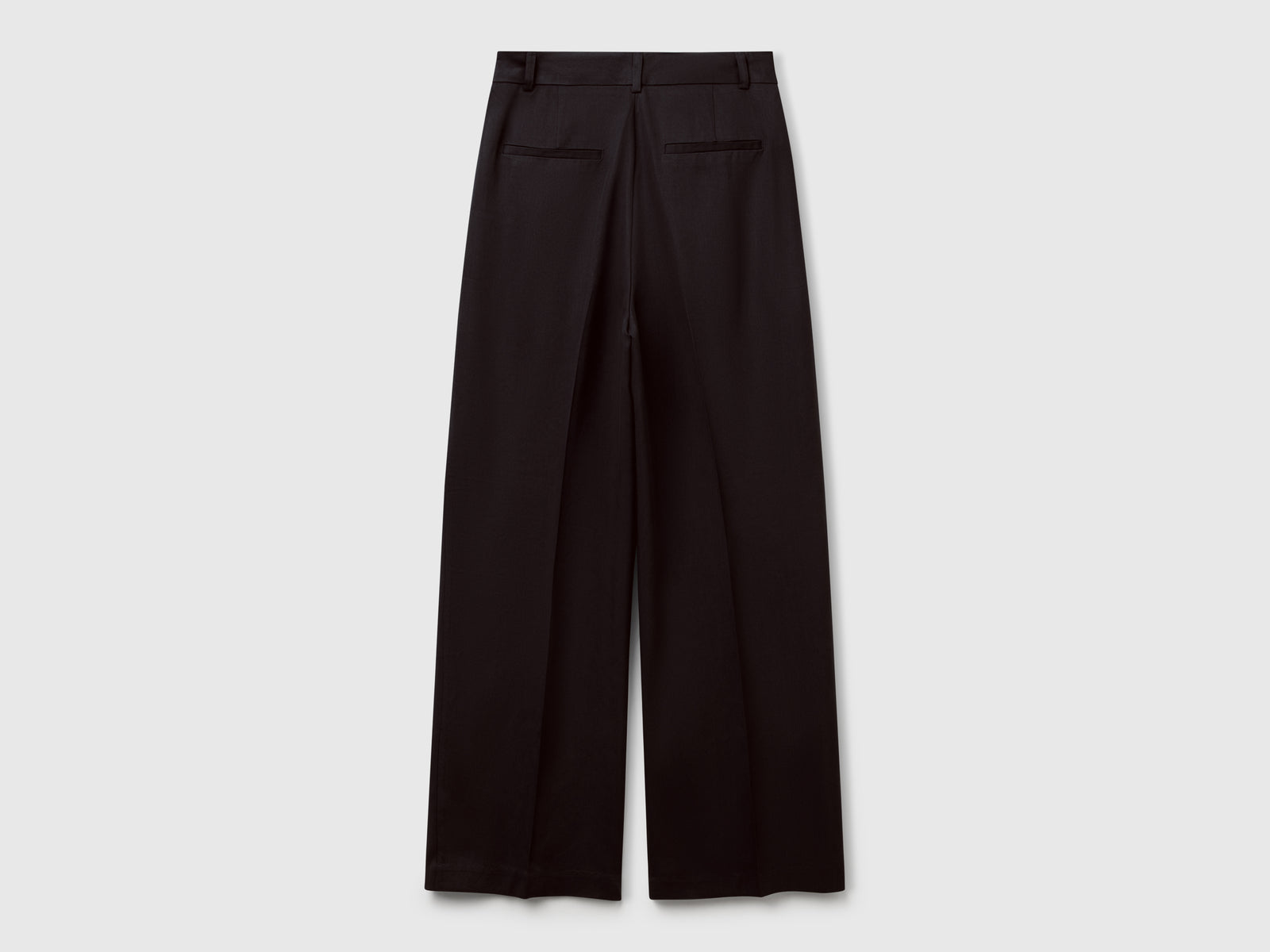 Pantaloni ampi fluidi da donna nero 2 | Benetton Outlet