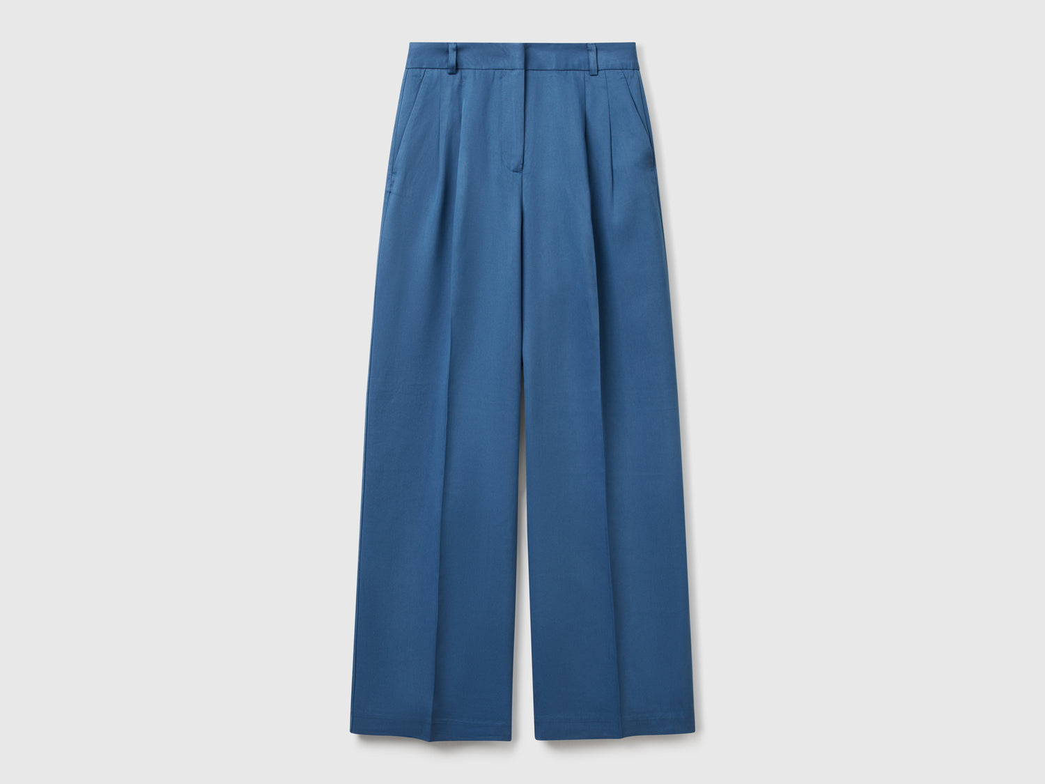 Pantaloni ampi fluidi da donna avio | Benetton Outlet