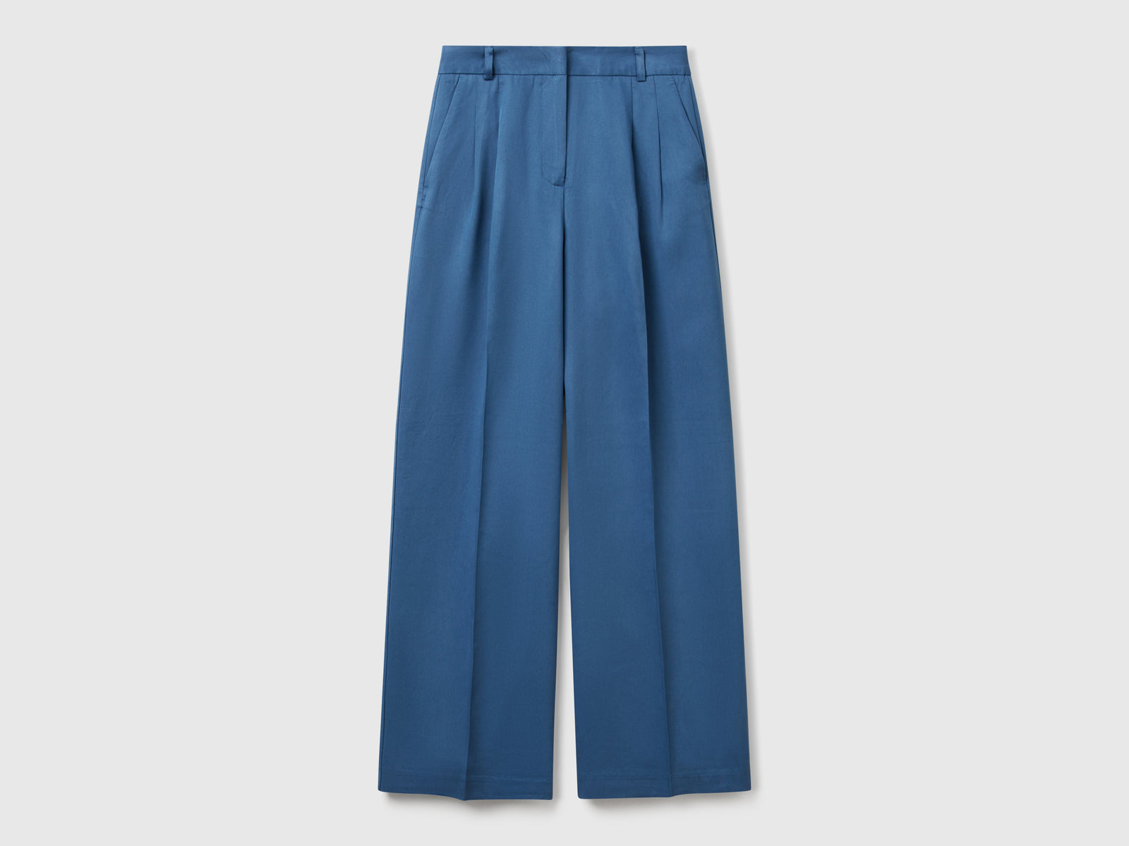 Pantaloni ampi fluidi da donna avio | Benetton Outlet