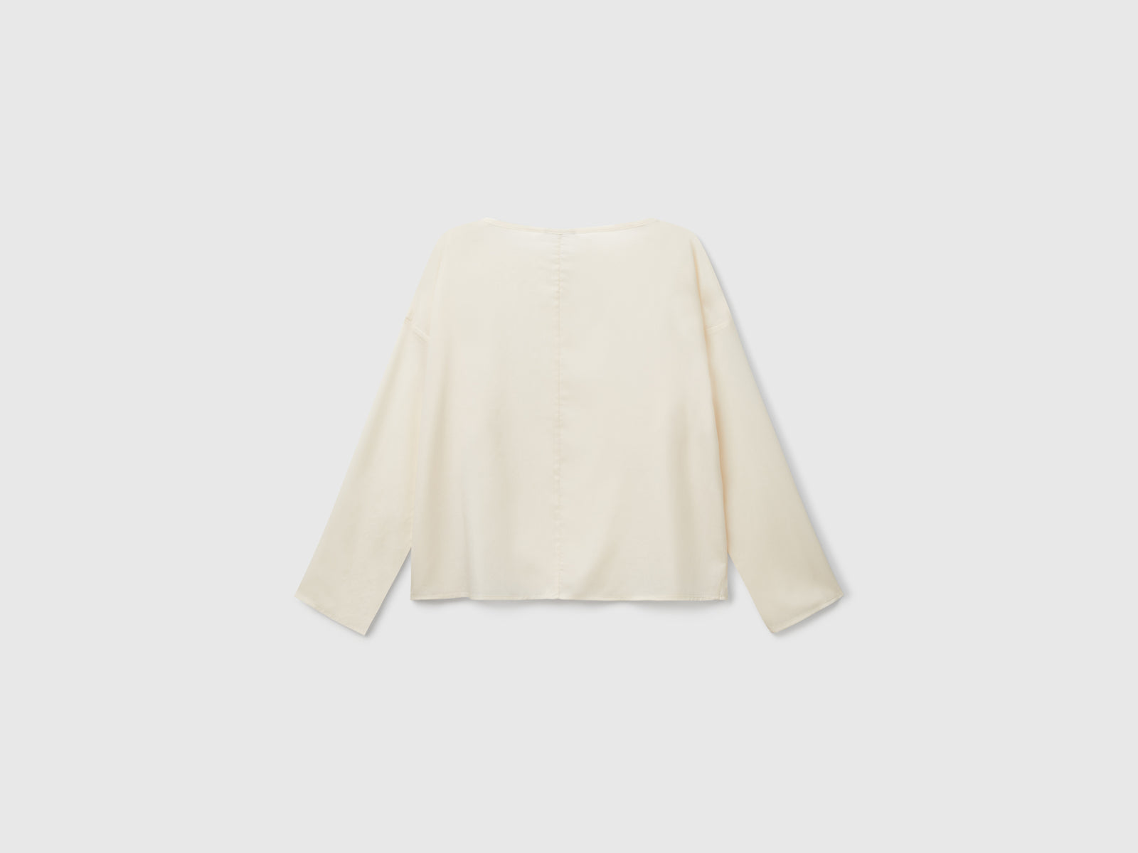 Blusa fluida da donna bianco panna 2 | Benetton Outlet