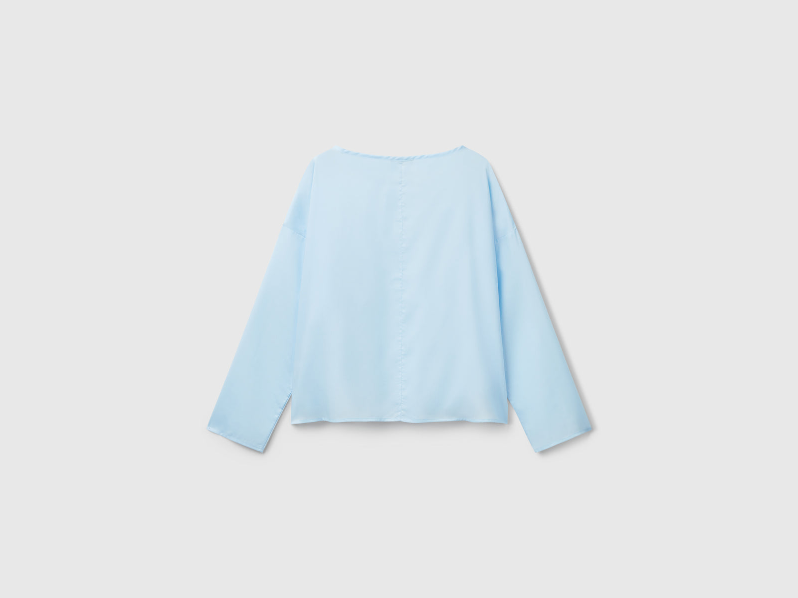 Blusa fluida da donna celeste 2 | Benetton Outlet