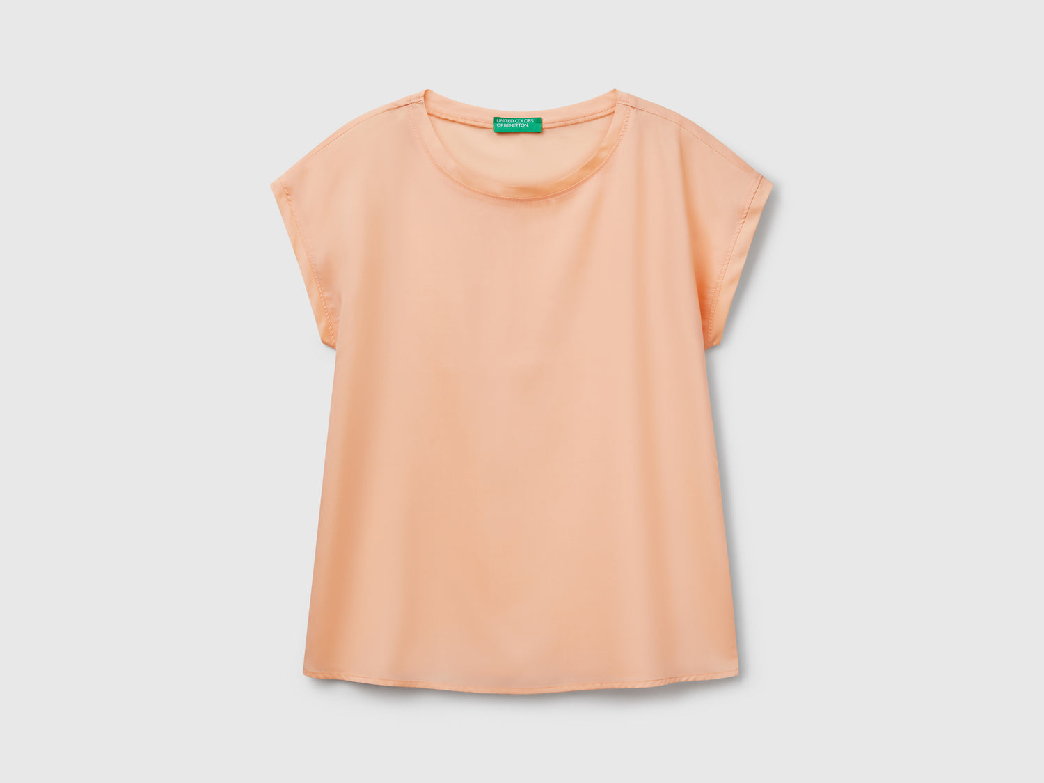 Blusa fluida da donna pesca | Benetton Outlet