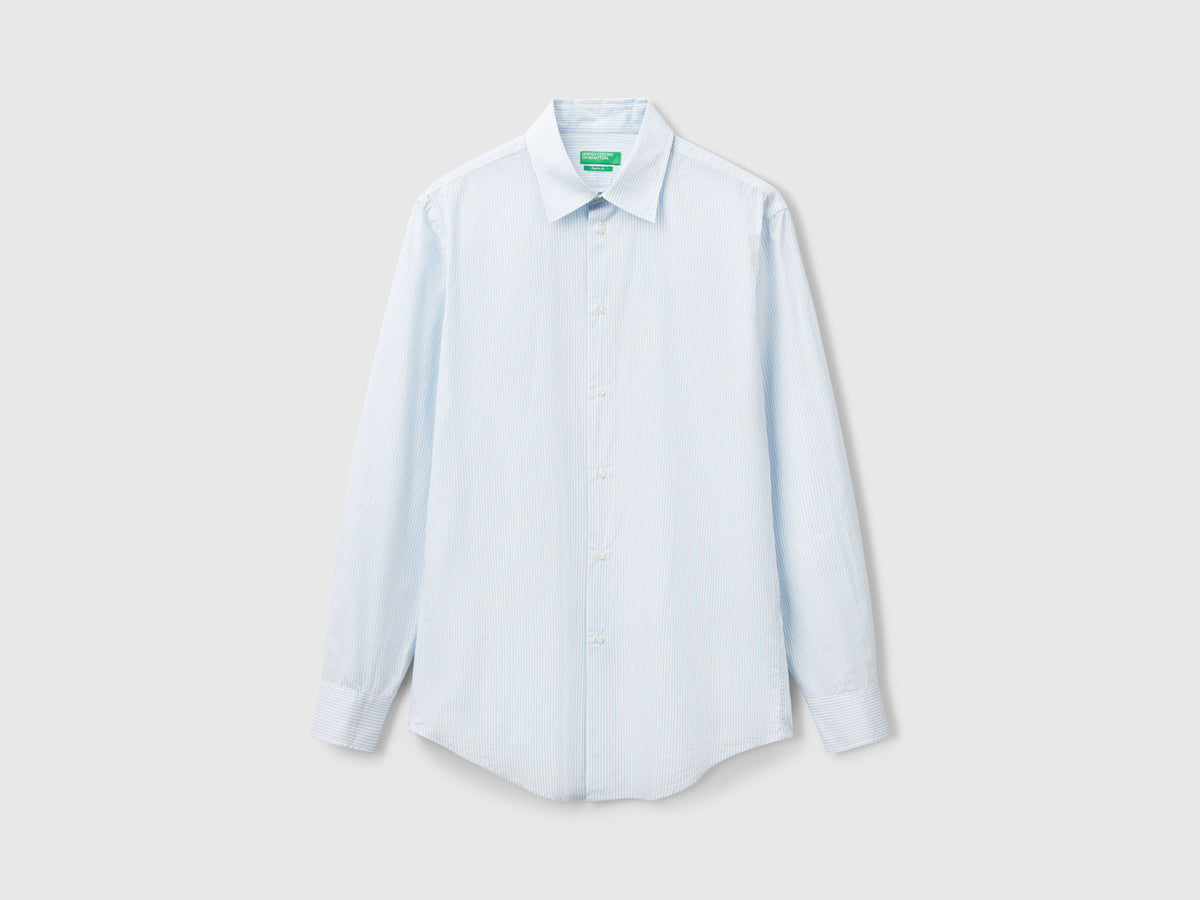 Camicia a righe in cotone