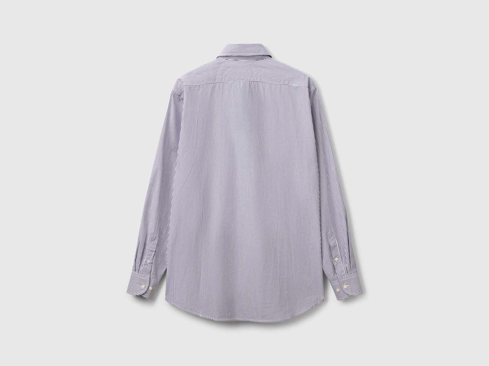Camicia a righe in cotone da uomo blu 2 | Benetton Outlet