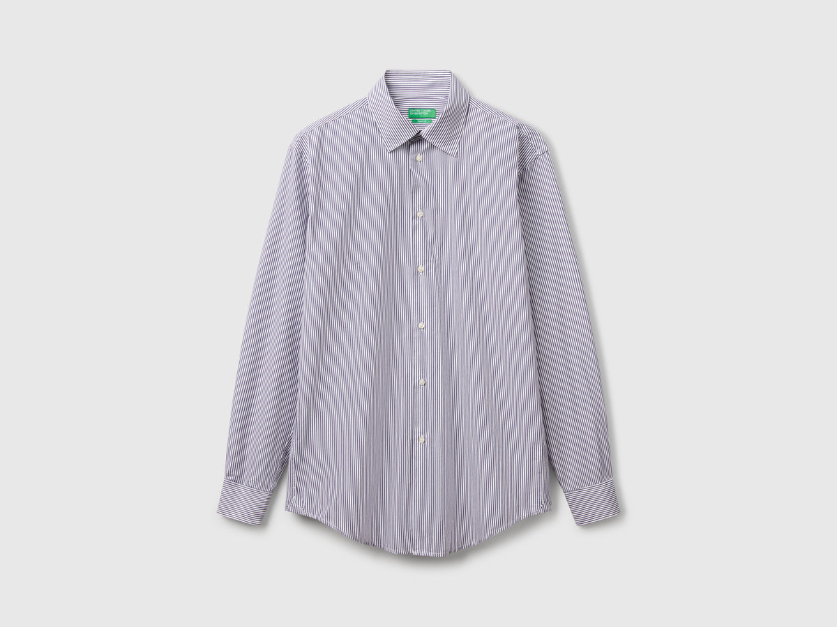Camicia a righe in cotone