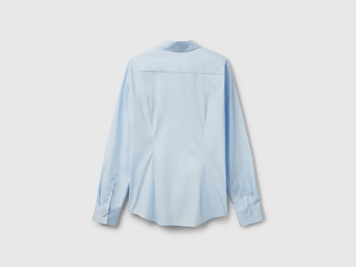 Camicia in misto cotone stretch