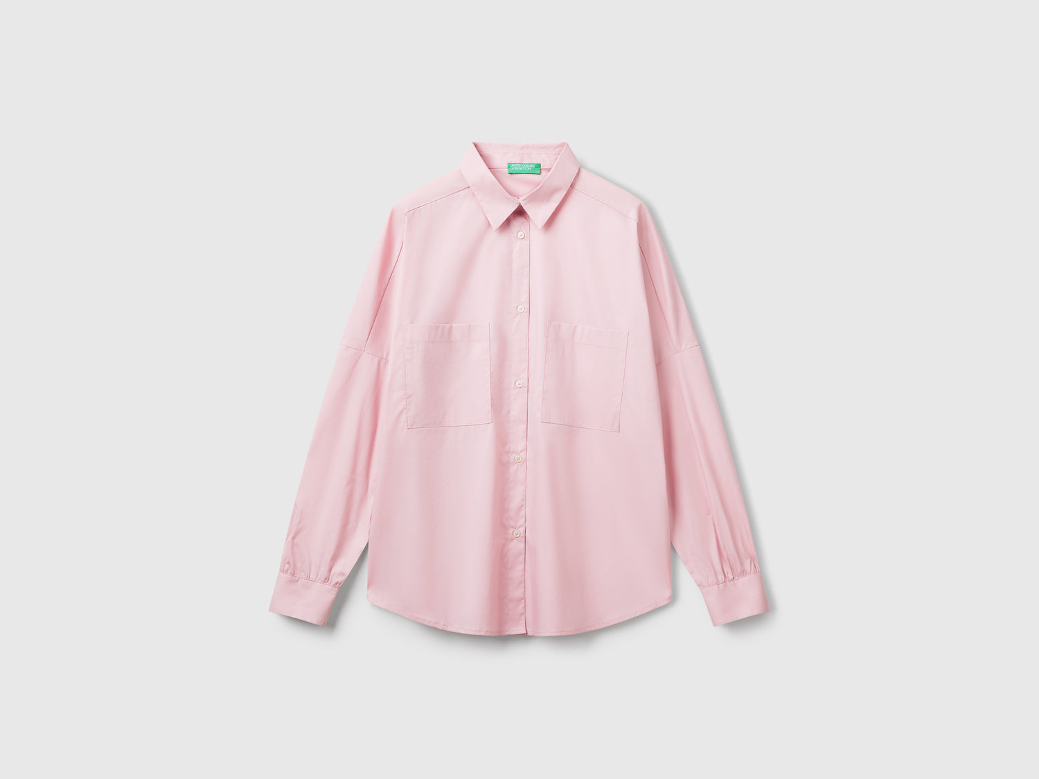 Camicia over fit da donna rosa | Benetton Outlet