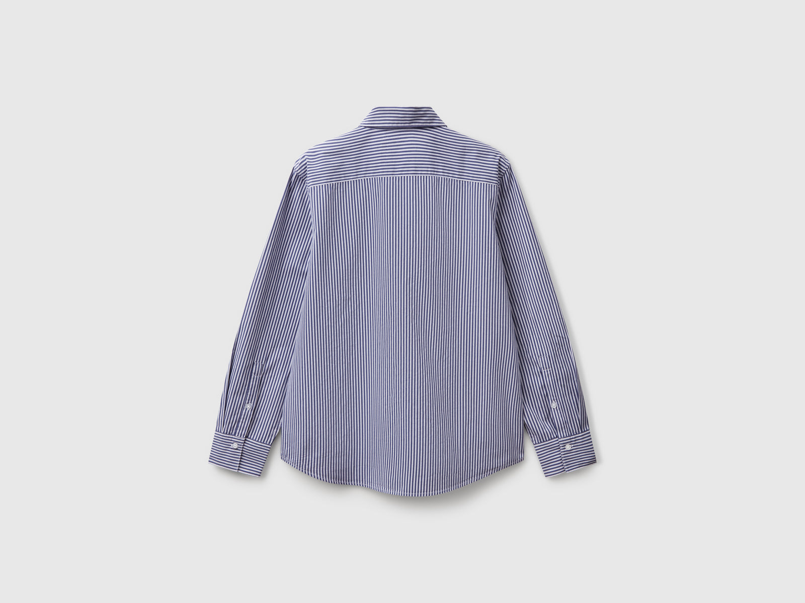 Vertical striped shirt da donna blu scuro 2 | Benetton Outlet