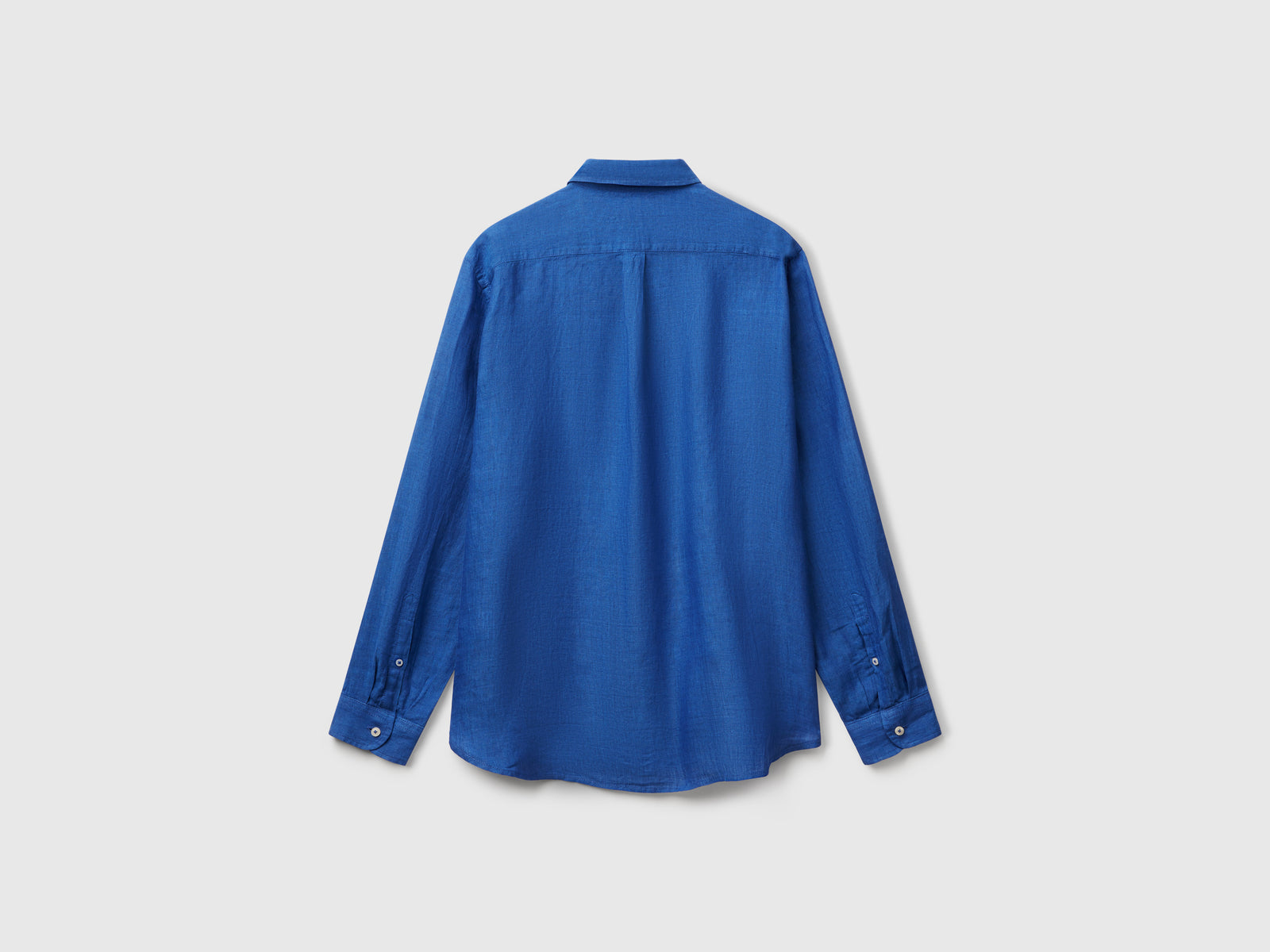 Camicia in puro lino da uomo blu 2 | Benetton Outlet