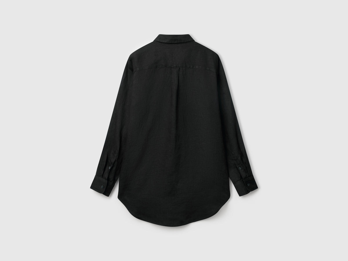 Camicia lunga in puro lino