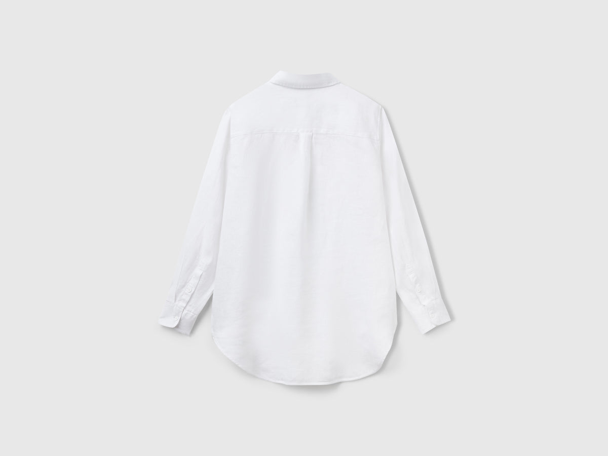 Camicia lunga in puro lino