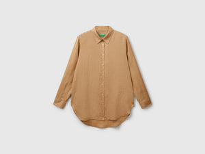 Camicia lunga in puro lino