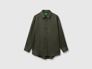Camicia lunga in puro lino