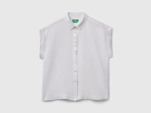 Camicia regular fit in puro lino
