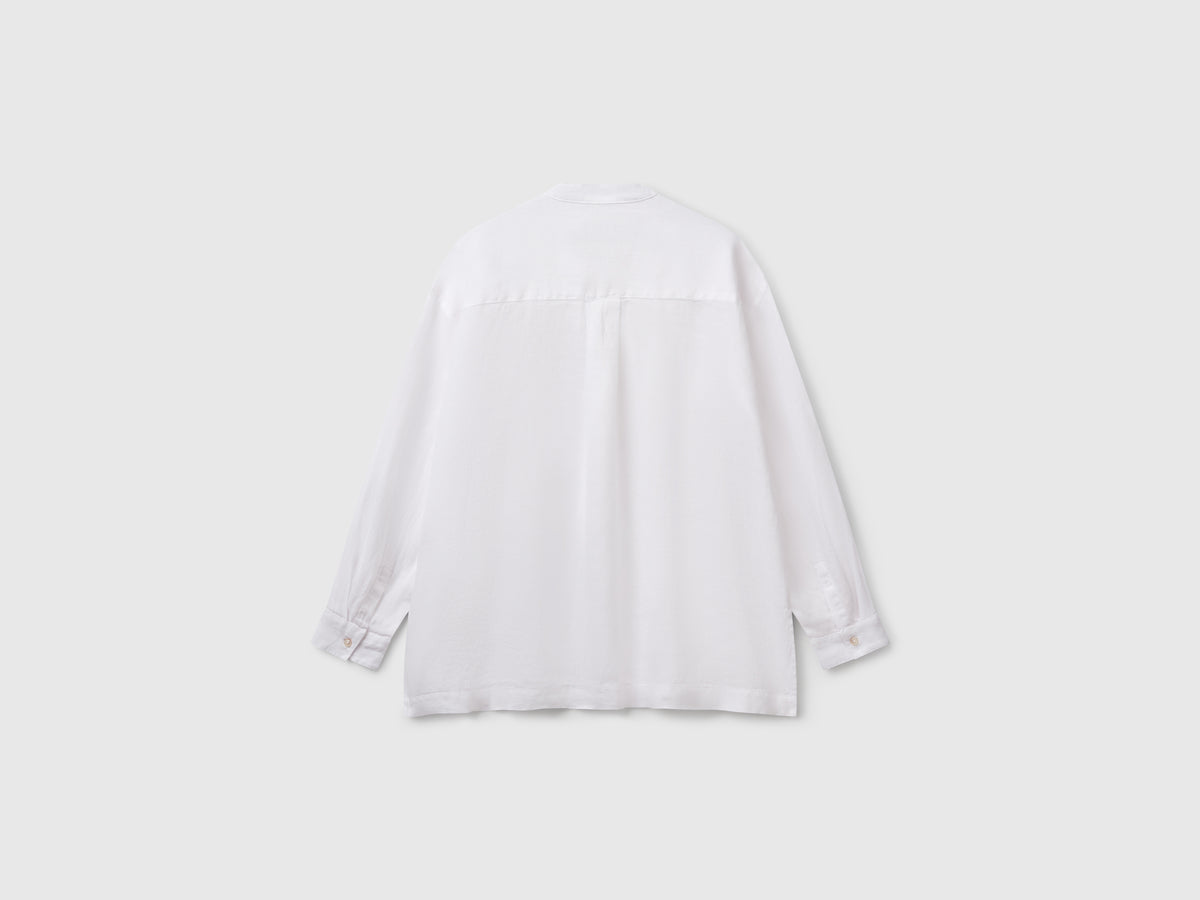 Camicia over in puro lino