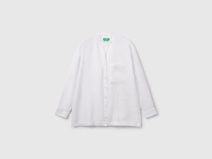 Camicia over in puro lino