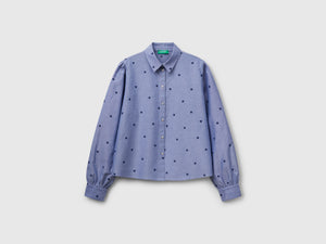 Camicia con ricamo fiori