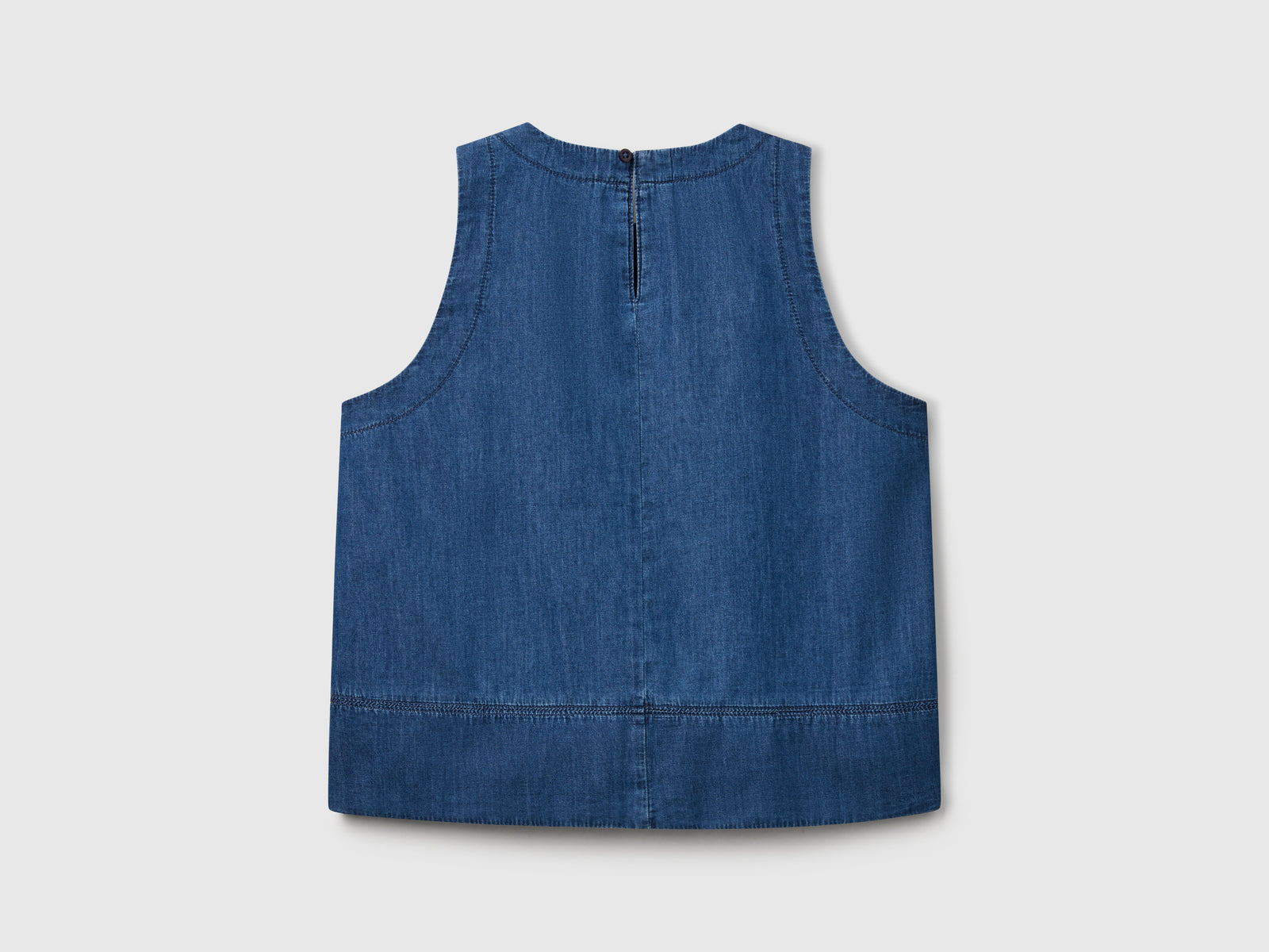 Chambray blouse da donna blu scuro 2 | Benetton Outlet