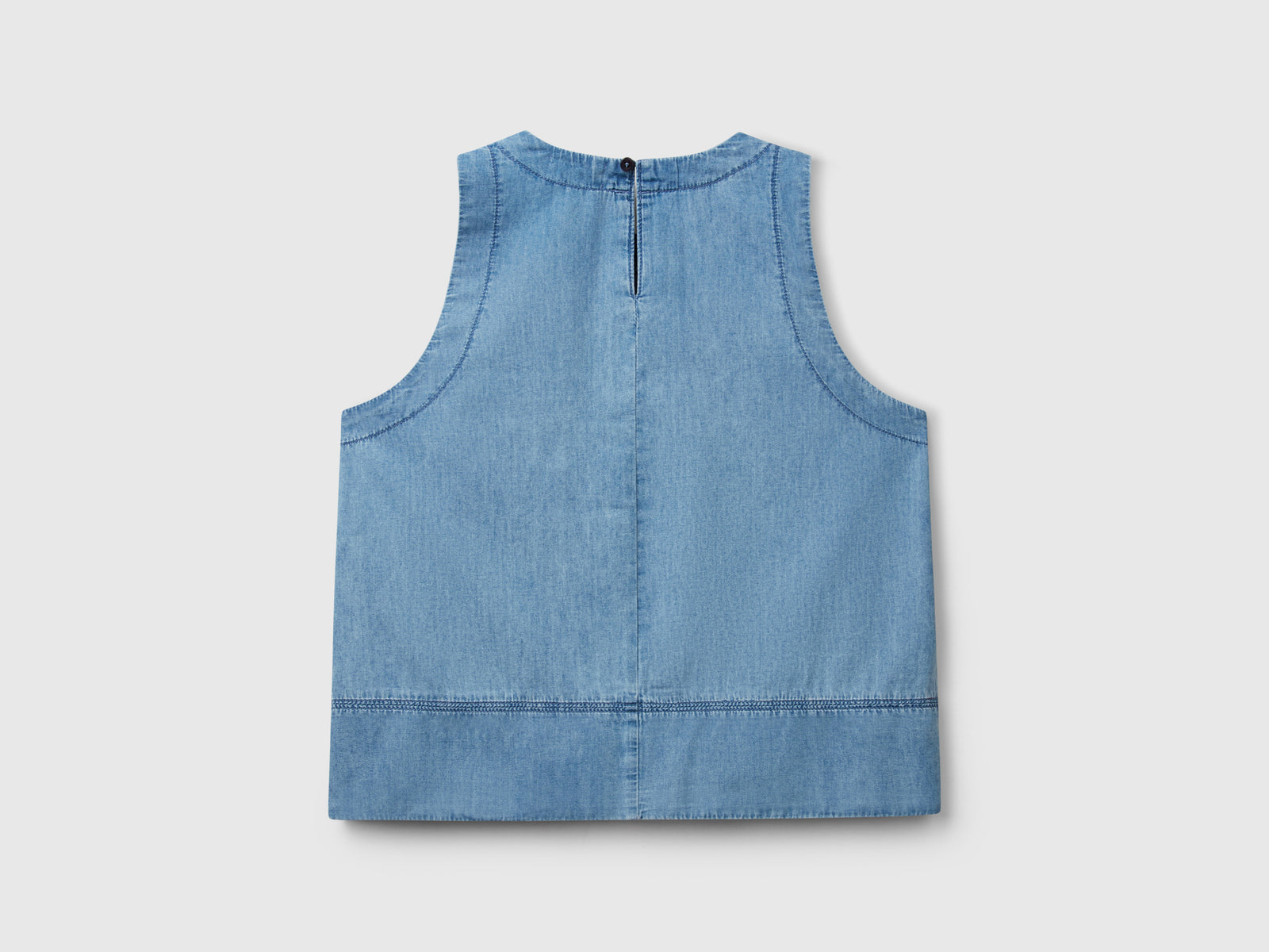 Chambray blouse da donna azzurro 2 | Benetton Outlet