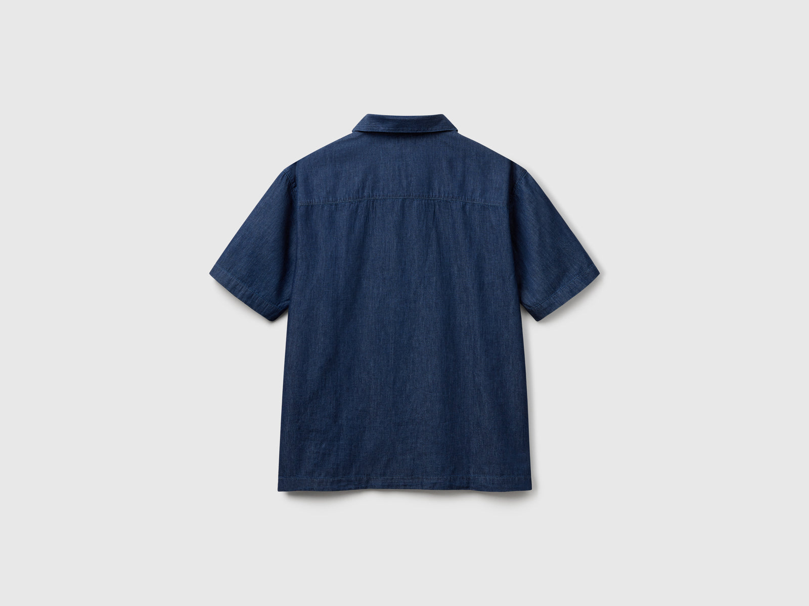 Camicia in chambray da uomo blu 2 | Benetton Outlet